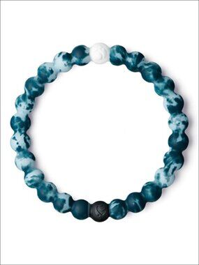 Silicone Beaded Stretch Bracelet Slide-On Unisex
